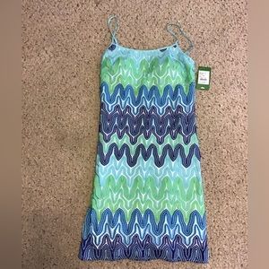 LILLY PULITZER NWT SZ XS AVALON DRESS MARBLEIZED KNIT LACE